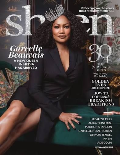 Garcelle Beauvais on the cover of Sheen Magazine, styled by Quentin Fears